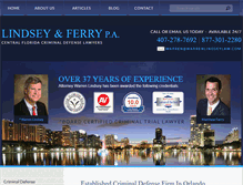 Tablet Screenshot of criminaldefenselawyersinorlando.com